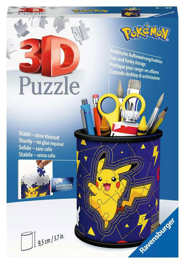 Pokemon - 3D blyants holder - Puslespil - 54 brikker (Forudbestilling)