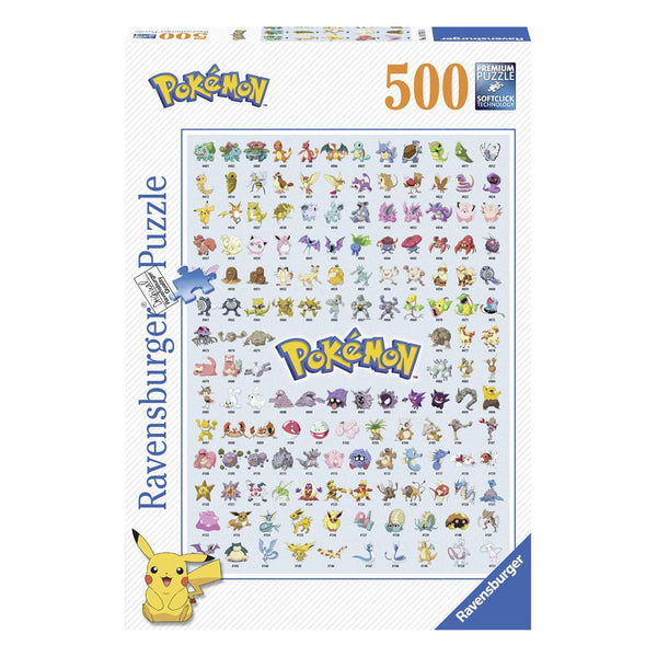 Pokemon - Kanto Pokemon - Puslespil - 500 brikker (Forudbestilling)