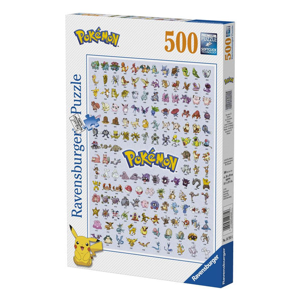 Pokemon - Kanto Pokemon - Puslespil - 500 brikker (Forudbestilling)