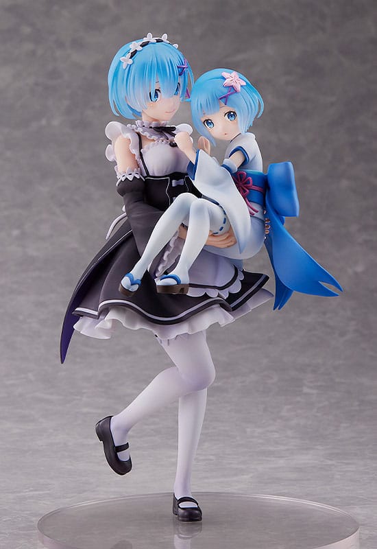 Re:Zero Starting Life in Another World - Rem ＆ Childhood Rem - 1/7 PVC Figur