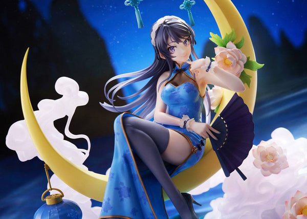 Seishun Buta Yarou - Sakurajima Mai: Blå Chinese Dress Ver. - 1/7 PVC Figur