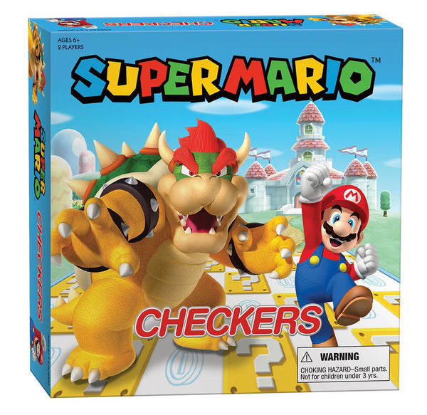 Super Mario – Checkers & Tic-Tac-Toe Mario vs. Bowser - Brætspil